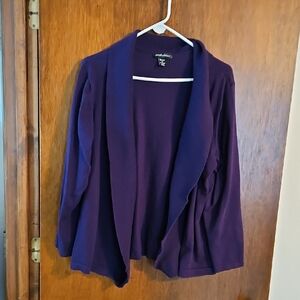Women's Purple Cardigan, Designers Originals, Sz 1X
